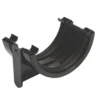 Polypipe Half Round Gutter Union Bracket - 112mm - Black