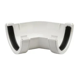 Polypipe Half Round Gutter Angle - 112mm X 135 Degree - White