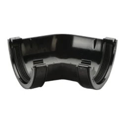 Polypipe Half Round Gutter Angle - 112mm X 135 Degree - Black