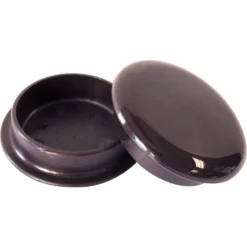 None Castor Cups - Black Durable - 4 Pack