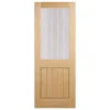 Mexicano Internal Glazed Unfinished Oak 1 Lite Door - 838 X 1981mm