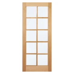 SA Internal Glazed Unfinished Oak 10 Lite Door - 686 X 1981mm