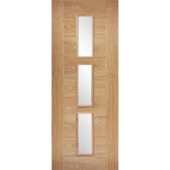 Sofia Internal Glazed Pre-Finished Oak 3 Lite Door - 762 X 1981mm