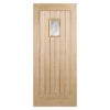 Suffolk External Glazed Unfinished Oak 1 Lite Door - 838 X 1981mm
