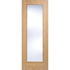 Vancouver Pattern 10 Internal Glazed Prefinished Oak 1 Lite Door - 686 X 1981mm