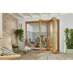 Kinsley Oak Folding Sliding Patio Doorset 1794x2094mm -COMMAND Sales Store 12823374 7504832985585396