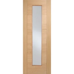 Vancouver Long Light Internal Prefinished Oak 1 Lite Door - 686 X 1981mm