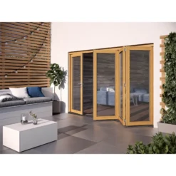 Kinsley Oak Folding Sliding Patio Doorset 2994x2094mm