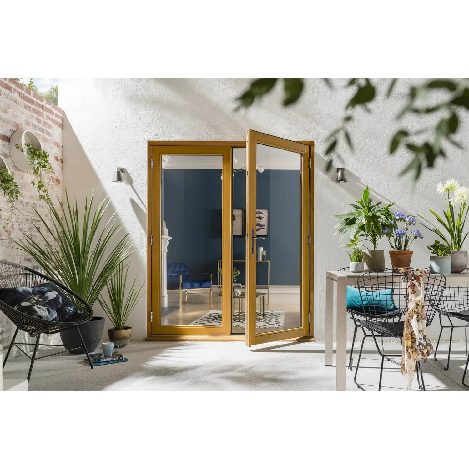 Kinsley Oak French Patio Doorset 1794 X 2094mm 2 Kinsley Oak French Patio Doorset 1794 X 2094mm - Image 2