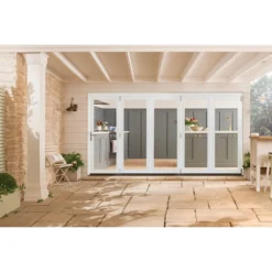 Bedgebury White Folding Sliding Patio Doorset 3594x2094mm