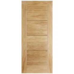 Modica External Unfinished Oak Door - 838 X 1981mm
