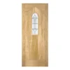 Westminster External Glazed Unfinished Oak 1 Lite Door - 762 X 1981mm