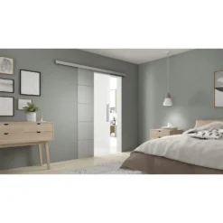 Horizon Frosted Sliding Glass Door With Cache Track And Pull Handle 2058 X 935mm -COMMAND Sales Store 12823803 1644845769603668