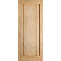 Lincoln Internal Prefinished Oak 3 Panel Door - 838 X 1981mm
