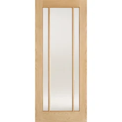 Lincoln Internal Glazed Prefinished Oak 3 Lite Door - 838 X 1981mm