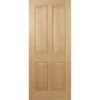Regency Internal Prefinished Oak 4 Panel Door - 838 X 1981mm