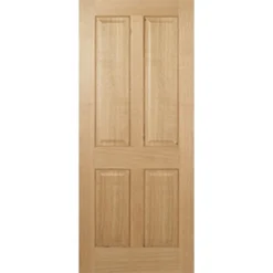 Regency Internal Prefinished Oak 4 Panel Door - 838 X 1981mm