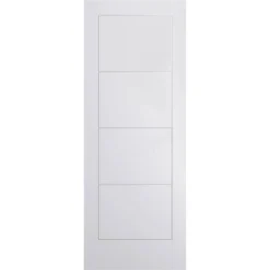 Ladder Internal Primed White 4 Panel Door - 838 X 1981mm