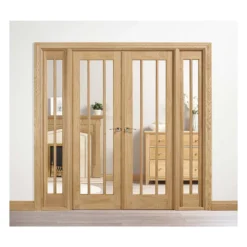 Lincoln Internal Glazed Unfinished Oak Room Divider - 1904 X 2031mm