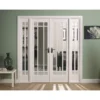 Manhattan Internal Glazed Primed White Room Divider - 1904 X 2031mm