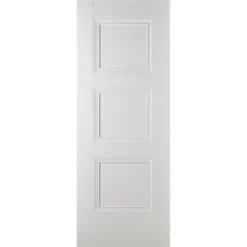 Amsterdam Internal Primed White 3 Panel Door - 762 X 1981mm