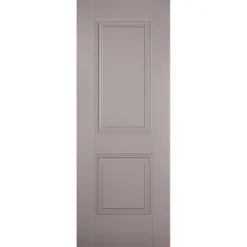 Arnhem Internal Primed Silk Grey 2 Panel Door - 838 X 1981mm