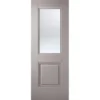 Arnhem Internal Glazed Primed Silk Grey 1 Lite 1 Panel Door - 838 X 1981mm