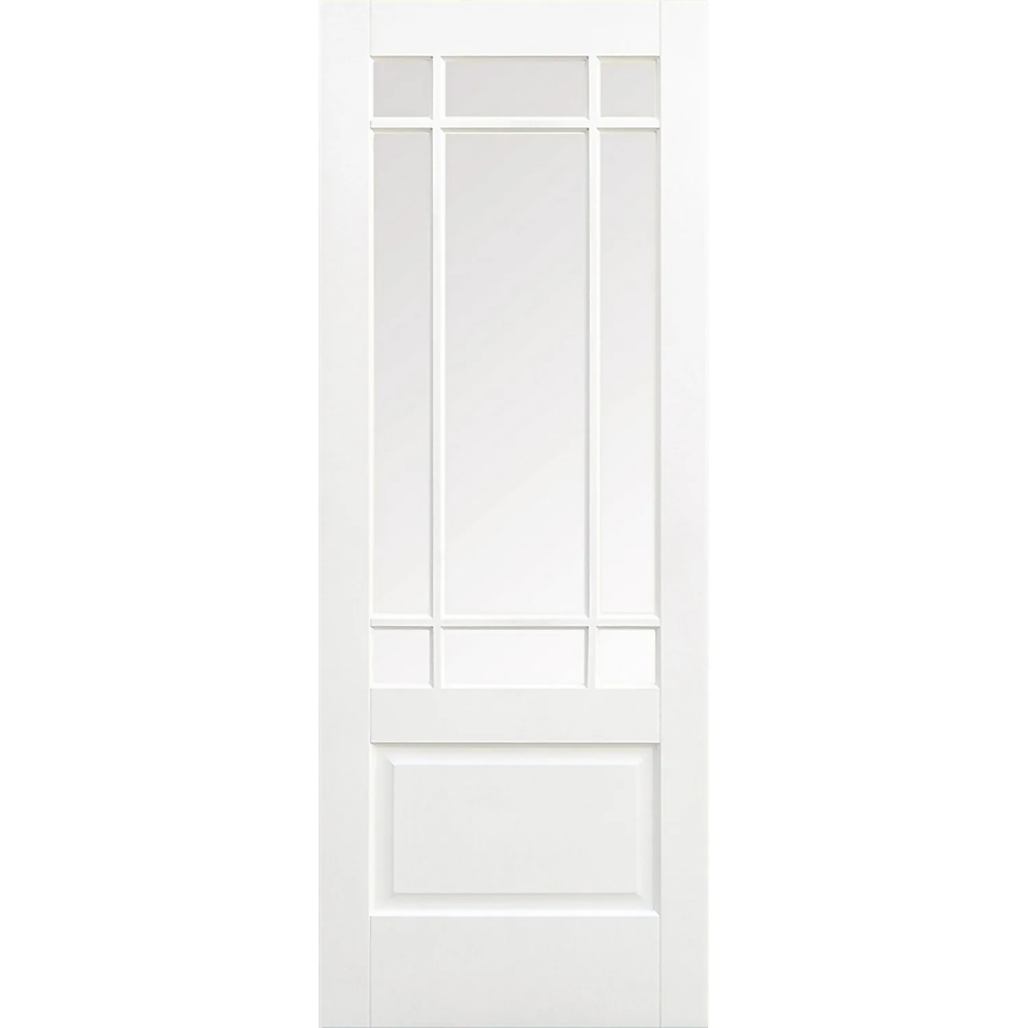 Downham Internal Glazed Primed White 9 Lite Door - 762 X 1981mm 1 Downham Internal Glazed Primed White 9 Lite Door - 762 X 1981mm