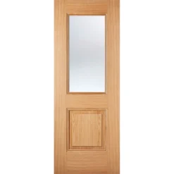 Arnhem Internal Glazed Prefinished Oak 1 Lite 1 Panel Door - 762 X 1981mm