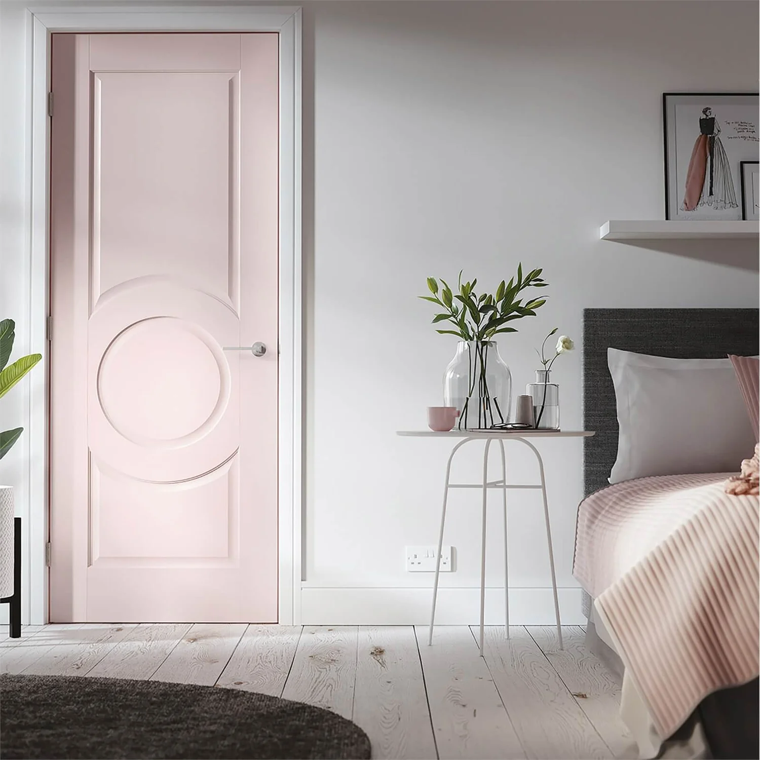 Montpellier Internal Primed White 3 Panel Door - 762 X 1981mm 2 Montpellier Internal Primed White 3 Panel Door - 762 X 1981mm - Image 2