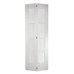 Shaker Internal Bi-fold Primed White 8 Lite Door - 762 X 1981mm