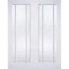 Lincoln Internal Glazed Primed White 3 Lite Pair Doors - 1219 X 1981mm