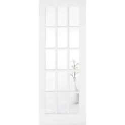 SA Internal Glazed Primed White 15 Lite Door - 762 X 1981mm