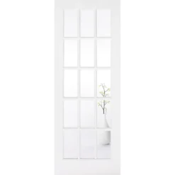 SA Internal Glazed Primed White 15 Lite Door - 686 X 1981mm