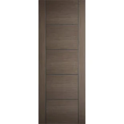 Vancouver Internal Prefinished Chocolate Grey 5 Panel Door - 838 X 1981mm
