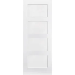 Shaker Internal Primed White 4 Panel Door - 762 X 1981mm