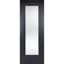 Eindhoven Internal Glazed Primed Black 1 Lite Door - 686 X 1981mm