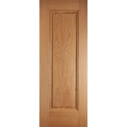 Eindhoven Internal Prefinished Oak 1 Panel Fire Door - 762 X 1981mm