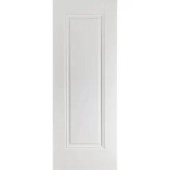 Eindhoven Internal Primed White 1 Panel Fire Door - 838 X 1981mm