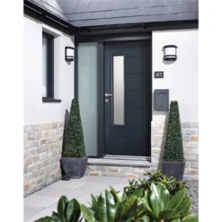 Newbury External Glazed Anthracite Grey GRP 1 Lite Door - 813 X 2032mm -COMMAND Sales Store 12825640 5404833197666409