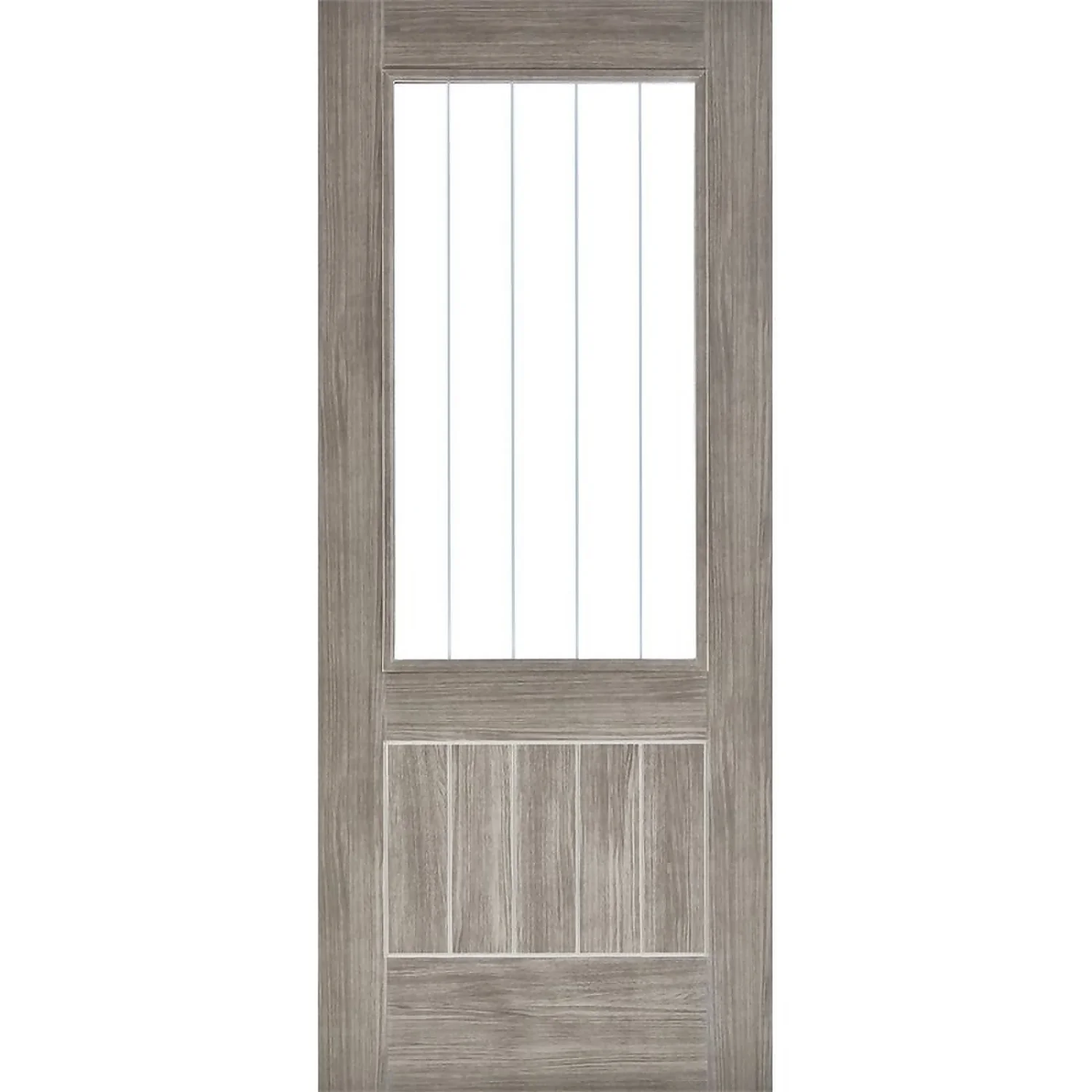 Mexicano Internal Glazed Light Grey Laminate 1 Lite Door - 686 X 1981mm 1 Mexicano Internal Glazed Light Grey Laminate 1 Lite Door - 686 X 1981mm