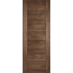 Vancouver Internal Walnut Laminate 5 Panel Door - 762 X 1981mm