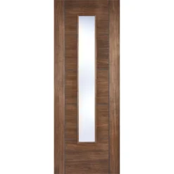 Vancouver Internal Glazed Walnut Laminate 1 Lite Door - 686 X 1981mm