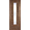 Vancouver Internal Glazed Walnut Laminate 1 Lite Door - 762 X 1981mm