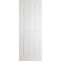 Mayfair Internal Primed White 4 Panel Door - 838 X 1981mm