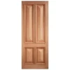 Islington External Unfinished Hardwood 4 Panel Door - 813 X 2032mm