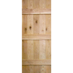 Button Bead Ledged Internal Unfinished Oak Door - 762 X 1981mm -COMMAND Sales Store 12826310 8174939283305341