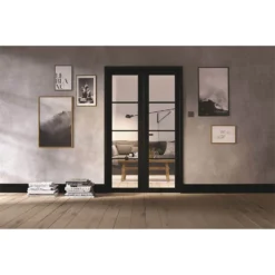 Soho Room Divider W4 - Black - 2031 X 1246 X 35mm