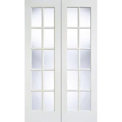 Gtpsa - Glazed Pair - White Primed Internal Door - 1981 X 1168 X 40mm