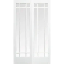 Manhattan - Glazed White - Primed Internal Door - 1981 X 1219 X 40mm